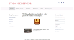 Desktop Screenshot of lyndashorsewear.co.uk